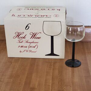 6 LUMINARC Tall Stemglasses by J.G. Durand